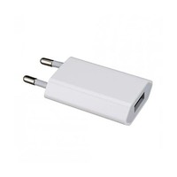 USB adaptér pre Apple iPhone / iPod (1A) - biela Základná biela nabíjačka Konektor USB a výstup 5V/1A